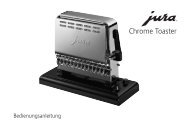 Bedienungsanleitung JURA Chrome Toaster