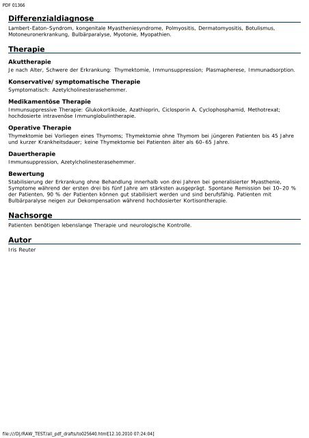 Myasthenia gravis - Engelhardt Lexikon OrthopÃ¤die und ...