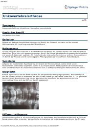 Unkovertebralarthrose - Engelhardt Lexikon OrthopÃ¤die und ...