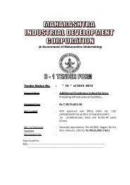 : Additional Chandrapur Industrial Area. Providing Infrastructural ...