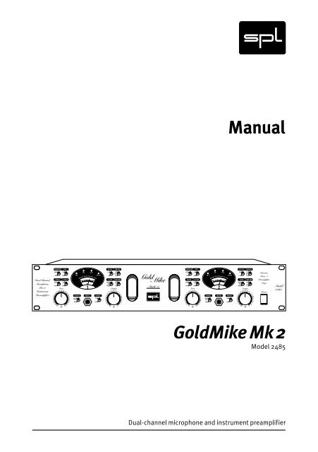 Manual GoldMike Mk 2