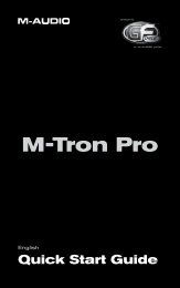 English | Quick Start Guide â¢ GForce | M-Tron Pro
