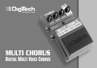 Multi Chorus Manual - V - Digitech