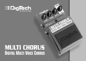 Multi Chorus Manual - V - Digitech