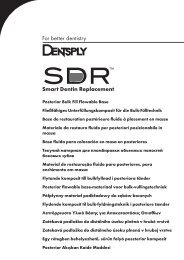 Posterior Bulk Fill Flowable Base FlieÃfÃ¤higes ... - Dentsply DeTrey