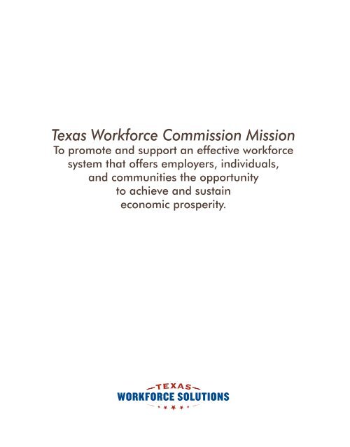 2012 TAA - Texas Workforce Commission