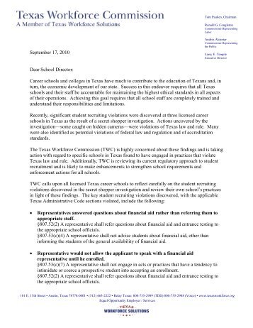 letter expressing concern