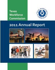 Texas Workforce Commission 2011 Annual Report