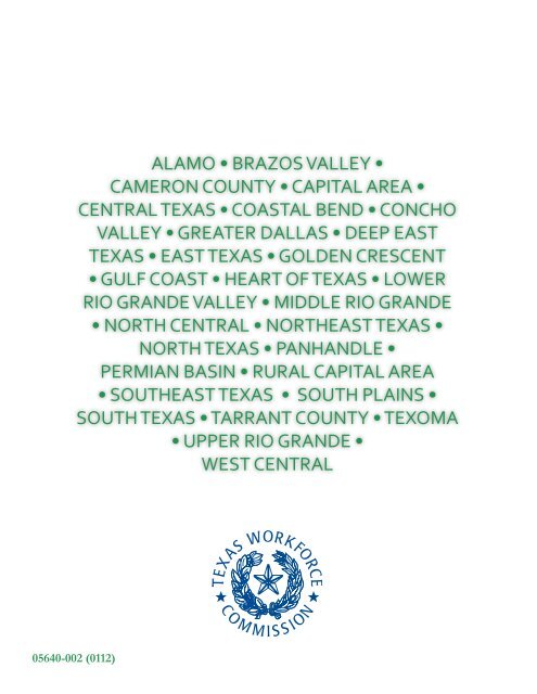 Texas Workforce Commission 2011 Annual Report