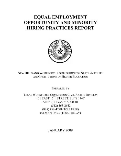 Equal Employment Opportunity and Minority Hiring Practices Report ...