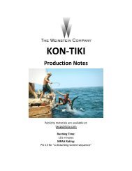 KON-TIKI Production Notes