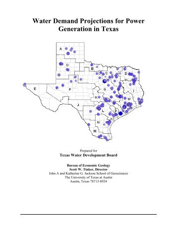Water Demand Projections for Power Generation in Texas