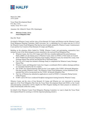 Wharton County, Texas Flood - Texas Water Development Board