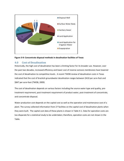 Desalination Database Updates for Texas - Texas Water ...