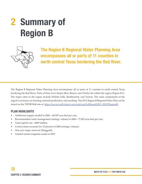 Chapter 2 Regional Summaries - Texas Water Development Board