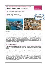 Cinque Terre und Toscana - Twerenbold Reisen AG