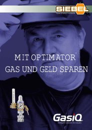 mit optimator gas und geld sparen - bei SIEBEL - Technik fÃ¼r ...