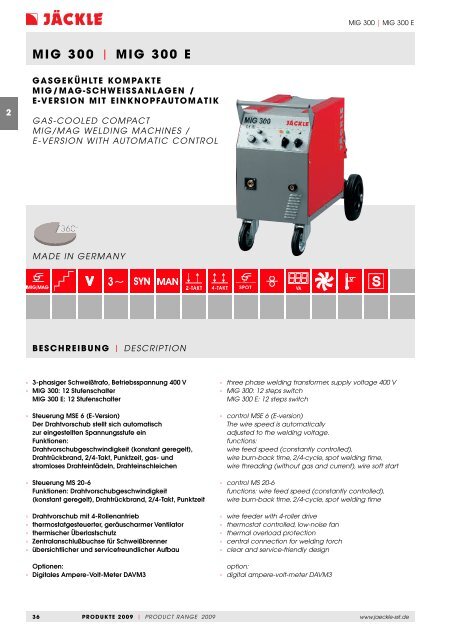 MIG 300 | MIG 300 E - bei SIEBEL - Technik fÃ¼r Werkstatt[...]