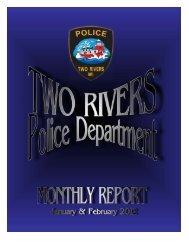 crime clearance rate - City of Two Rivers