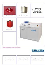 Cupping and Deep Drawing Cup Test Machine, Model 242-Basic