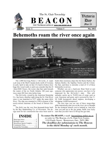 Beacon pages May 2012 - The Township of St. Clair