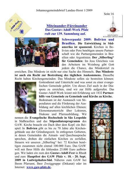 Taufen - Evangelische Kirche der Pfalz