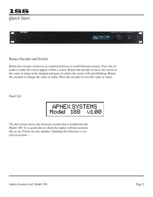 Aphex_188_User_Manual - Pro Audio Galicia