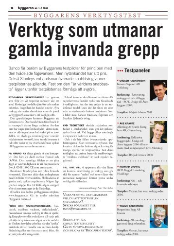 Ergo handsÃ¥g Stanley enhandstving etc 1/2-09 - Byggaren