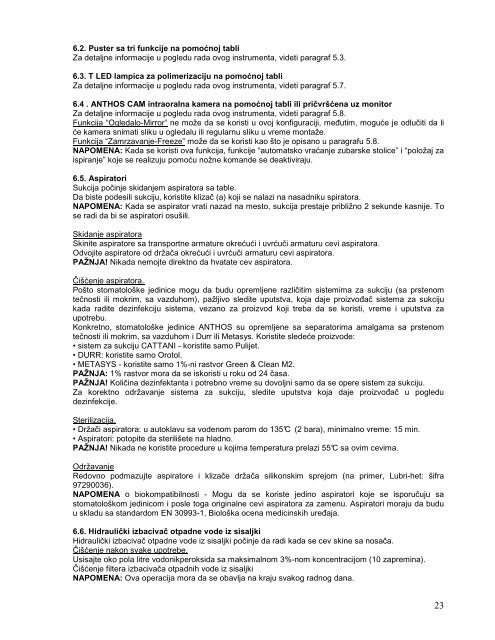 UPUTSTVO ZA UPOTREBU A5 I A6+.pdf - MEDIPRO