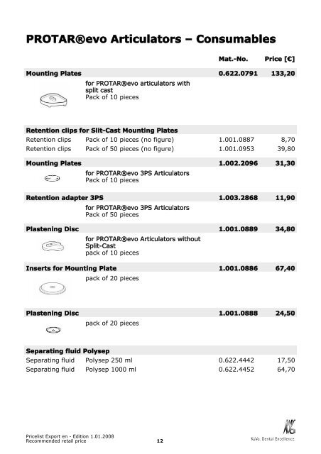 KAVO Catalogue Lab articulators.pdf (Tip dokumenta ... - MEDIPRO