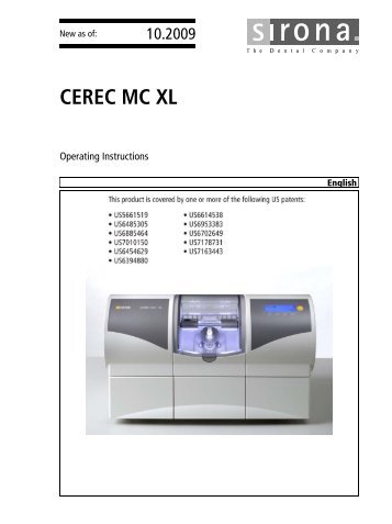 CEREC MC XL - MEDIPRO