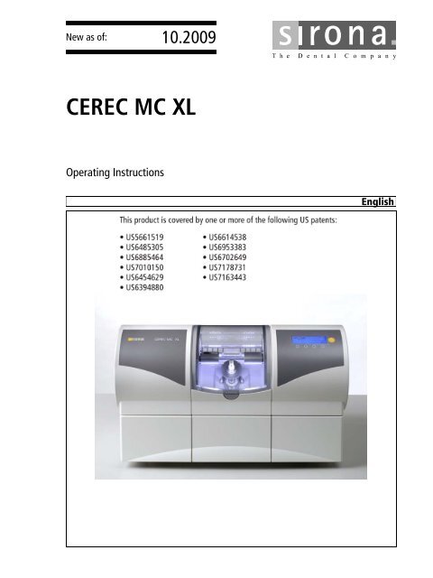 CEREC MC XL - MEDIPRO