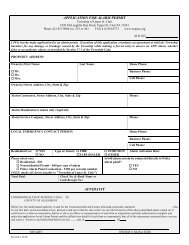 Alarm Permit Application - Township of Upper St. Clair