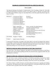 Minutes of the Meeting - Township of Upper St. Clair