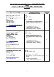 Liste der Untersuchungsstellen nach Â§ 15 Abs. 4 ... - Twvo.de