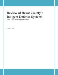 Review of Bexar County's Indigent Defense Systems - Texas Courts ...