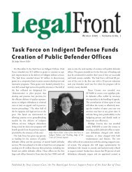 Task Force on Indigent Defense Funds Creation of Public Defender ...