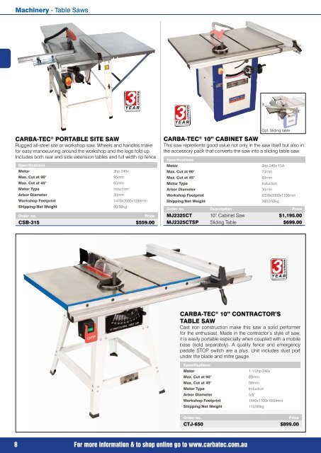 Download PDF Catalogue - Carba-Tec