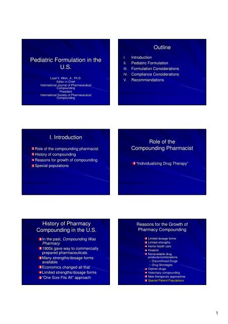 Pediatric Formulation in the U.S. - Fagron