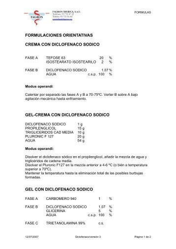 Diclofenac - Fagron