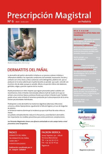 Prescripción Magistral en Pediatría nº 6. - Asociacion de Formulistas ...