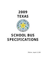 2009 texas school bus specifications - Texas Department of Public ...