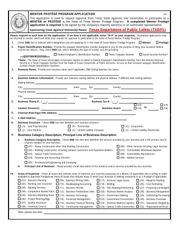 M-P Program Application (PDF) - Texas Department of Public Safety