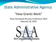 State Administrative Agency - Texas Department of Public Safety
