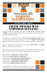 Campus Newsletter - Texarkana Independent School District