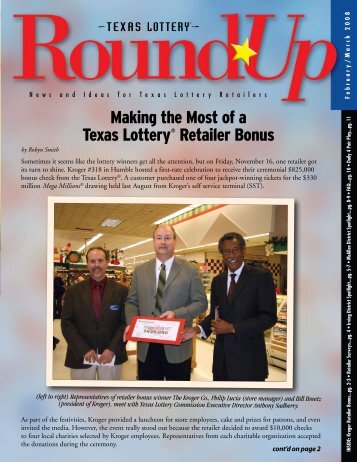 Making the Most of a Texas LotteryÂ® Retailer Bonus