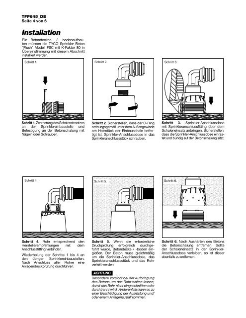 Sprinkler - Tyco Fire Products