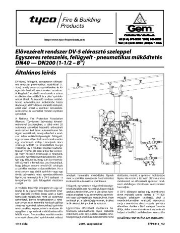 Preaction System with Model DV-5 Deluge Valve - Tyco Fire Products