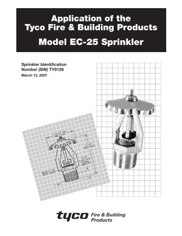 Model EC-25 Sprinkler - Tyco Fire Products