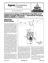 Preaction System with Model DV-5 Deluge Valve - Tyco Fire Products